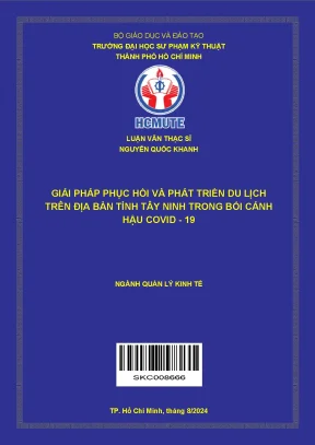 Giải pháp phục hồi và phát triển du lịch trên địa bàn tỉnh tây ninh trong bối cảnh hậu covid 19