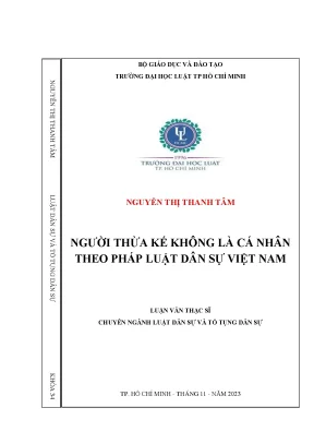 Người thừa kế không là cá nhân theo pháp luật dân sự việt nam