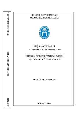 Hiệu quả sử dụng vốn kinh doanh tại công ty cổ phần may x19
