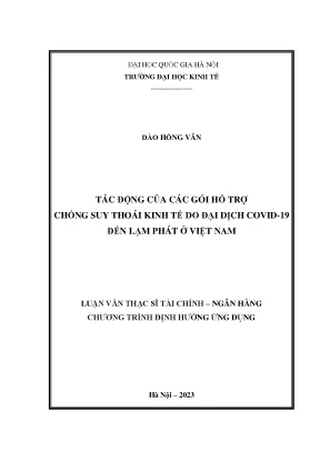 Tác động của các gói hỗ trợ chống suy thoái kinh tế do đại dịch covid 19 đến lạm phát ở việt nam