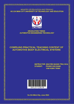 Compiling practical teaching content of automotive body electrical systems