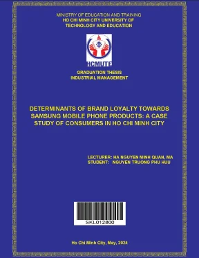 Determinants of brand loyalty towards samsung mobile phone products a case study of consumers in ho chi minh city