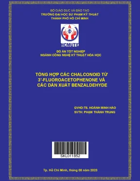 Tổng hợp các chalconoid từ 3 fluoroacetophenone và các dẫn xuất benzaldehyde