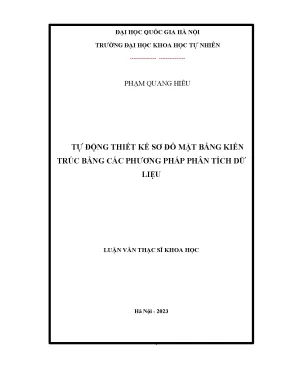 Tự động thiết kế sơ đồ mặt bằng kiến trúc bằng các phương pháp phân tích dữ liệu