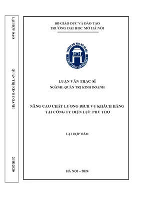 Nâng cao chất lượng dịch vụ khách hàng của công ty điện lực phú thọ