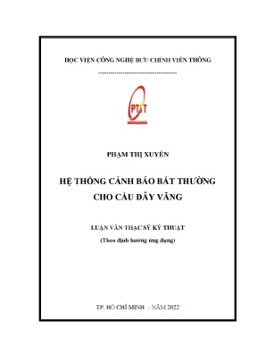 Hệ thống cảnh báo bất thường cho cầu dây văng