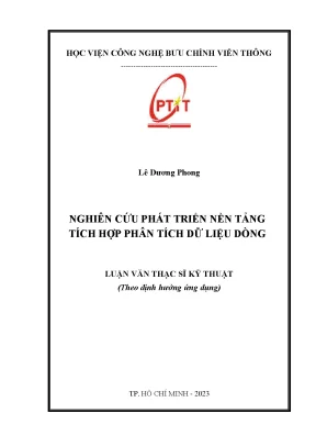 Nghiên cứu phát triển nền tảng tích hợp phân tích dữ liệu dòng