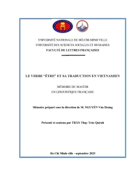 Le verbe être et sa traduction en vietnammien