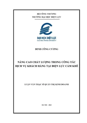 Nâng cao chất lượng trong công tác dịch vụ khách hàng tại điện lực cẩm khê