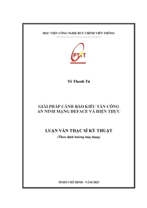 Giải pháp cảnh báo kiểu tấn công an ninh mạng deface và hiện thực