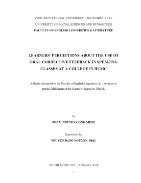 Learners perceptions about the use of oral corrective feedback in speaking classes at a college in hcmc