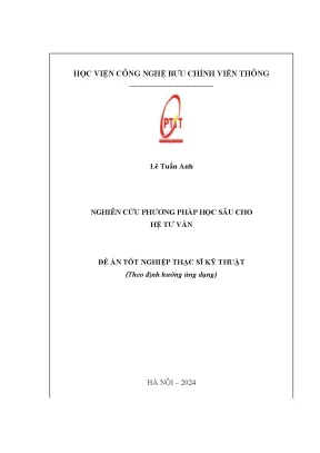 Nghiên cứu phương pháp học sâu cho hệ tư vấn