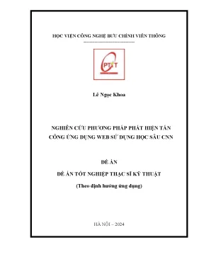 Nghiên cứu phương pháp phát hiện tấn công web dựa trên mô hình học sâu cnn