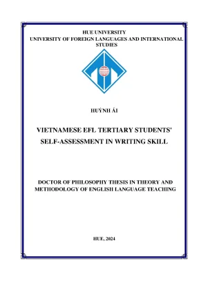 Vietnamese efl tertiary students self assessment in writing skill