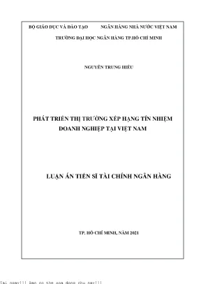 Phát triển thị trường xếp hạng tín nhiệm doanh nghiệp tại việt nam