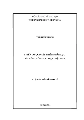 Luận văn thạc sĩ chiến lược phát triển nhân lực của tổng công ty dược việt nam