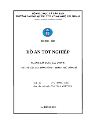 Luận văn hpu thiết kế cầu qua sông uông thành phố uông bí