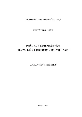 Phát huy tính nhân văn trong kiến trúc đương đại việt nam