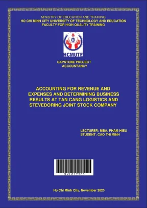 Accounting for revenue and expenses and determining business results at tan cang logistics and stevedoring joint stock company