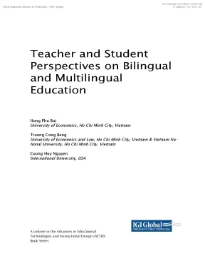 Teacher and student perspectives on bilingual and multilingual education
