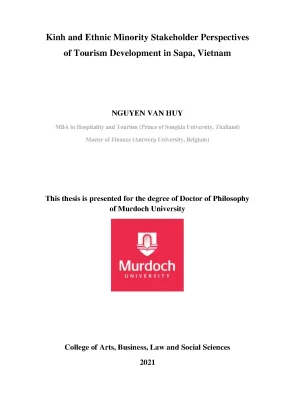 Kinh and ethnic minority stakeholder perspectives of tourism development in sapa vietnam