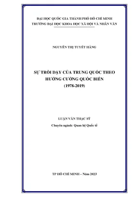 Sự trỗi dậy của trung quốc theo hướng cường quốc biển 1978 2019