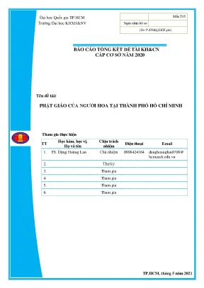 Phật giáo của người hoa tại thành phố hồ chí minh