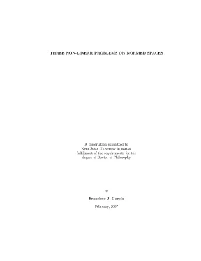 Luận án tiến sĩ three non linear problems on normed spaces