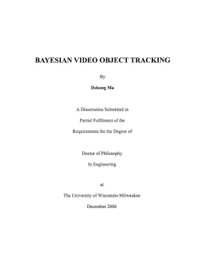 Luận án tiến sĩ bayesian video object tracking