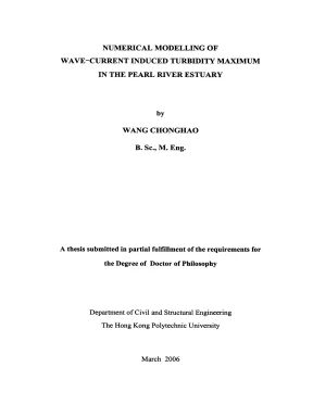 Luận án tiến sĩ numerical modelling of wave current induced turbidity maximum in the pearl river estuary