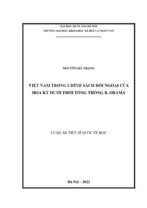 Việt nam trong chính sách đối ngoại của hoa kỳ dưới thời tổng thống b obama