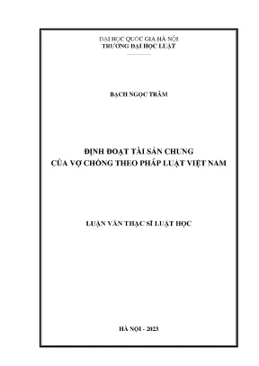 Định đoạt tài sản chung của vợ chồng theo pháp luật việt nam