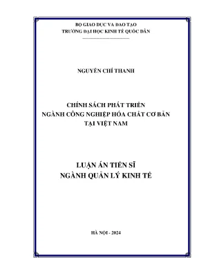 Chính sách phát triển ngành công nghiệp hóa chất cơ bản tại việt nam