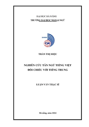 Nghiên cứu tân ngữ tiếng việt đối chiếu với tiếng trung
