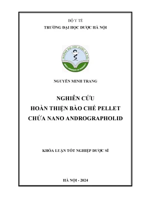 Nguyễn minh trang nghiên cứu hoàn thiện bào chế pellet chứa nano andrographolid