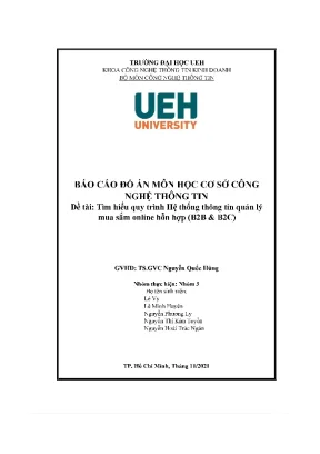 Đề tài tìm hiểu quy trình hệ thống thông tin quản lý mua sắm online hỗn hợp b2b b2c