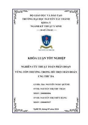 Nghiên cứu thuật toán xử lý ảnh hỗ trợ chẩn đoán ung thư da