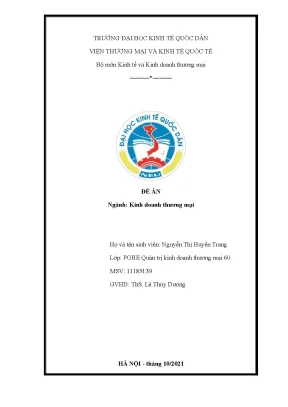 Đề tài xu hướng của chuỗi cung ứng toàn cầu sau đại dịch covid và giải pháp cho các doanh nghiệp dệt may việt nam