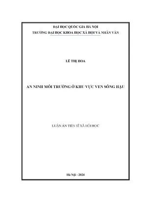 An ninh môi trường ở khu vực ven sông hậu