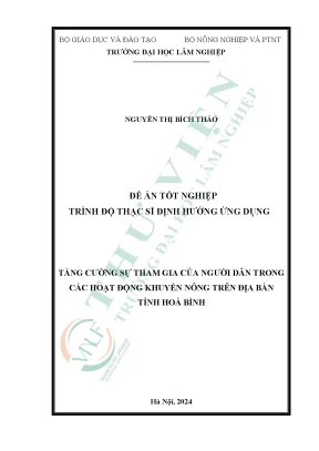 Tăng cường sự tham gia của người dân trong các hoạt động khuyến nông trên địa bàn tỉnh hòa bình