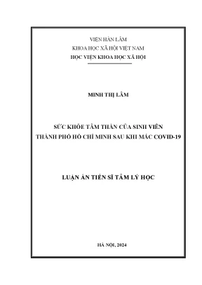 Sức khỏe tâm thần của sinh viên thành phố hồ chí minh sau khi mắc covid 19