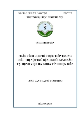 Vũ minh huyền phân tích chi phí trực tiếp trong điều trị nội trú bệnh nhồi máu não tại bệnh viện đa khoa tỉnh điện biên