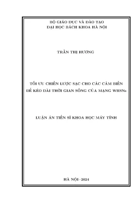 Tối ưu chiến lược sạc cho các cảm biến để kéo dài thời gian sống của mạng wrsns