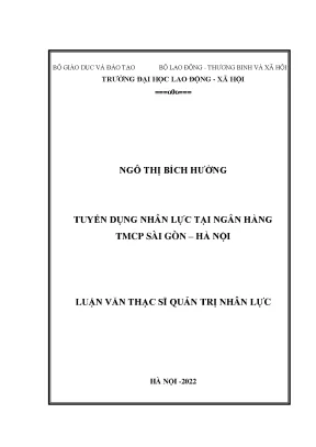 Tuyển dụng nhân lực tại ngân hàng tmcp sài gòn hà nội