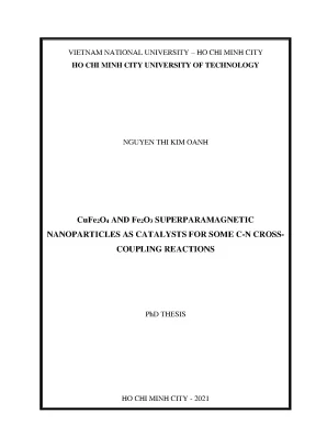Luận án tiến sĩ kỹ thuật hóa học cufe2o4 and fe2o3 superparamagnetic nanoparticles as catalysts for some c n crosscoupling reactions