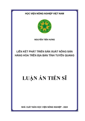 Liên kết phát triển sản xuất nông sản hàng hóa trên địa bàn tỉnh tuyên quang