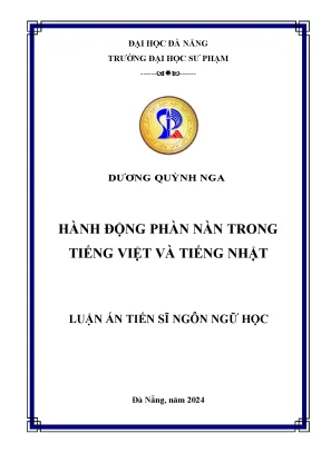 Hành động phàn nàn trong tiếng việt và tiếng nhật