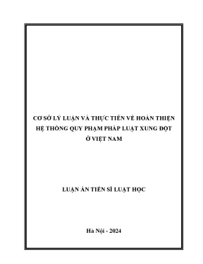 Cơ sở lý luận và thực tiễn về hoàn thiện hệ thống quy phạm pháp luật xung đột ở việt nam