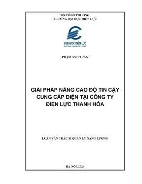 Giải pháp nâng cao độ tin cậy cung cấp điện tại công ty điện lực thanh hóa