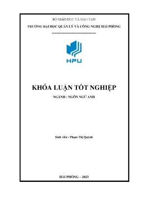 A study on the difficulties of second year english major students at hai phong university of management and technology when learning speaking skill of two foreign languages and suggested solutions